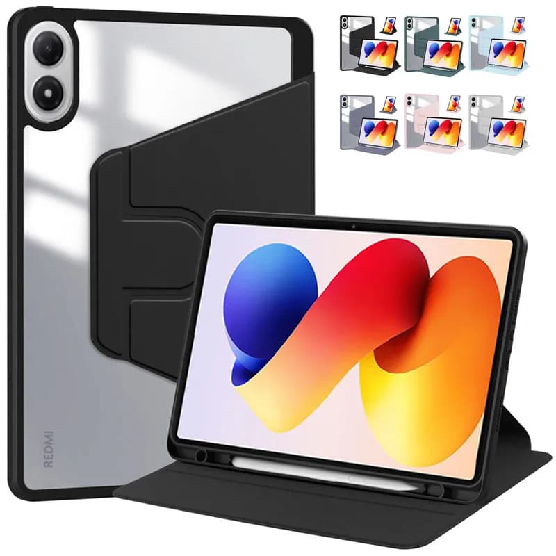 Per Redmi Pad 2 Pro 12.1 pollici 2025 Custodia rotante con portapenne Acrilico posteriore Fonda Xiaomi Redmi Pad 2 Pro 12.1 "Tablet Cover