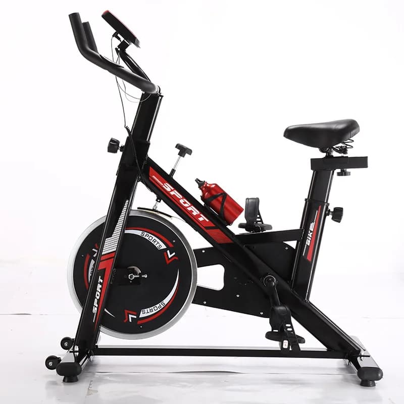 Cyclette da Interno, Bici da Spinning Premium per Palestra Domestica, Attrezzatura Fitness Silenziosa con Trasmissione a Cinghia, Bici Stazionaria con Resistenza Regolabile
