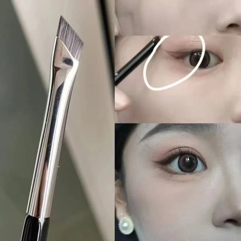 1-5Pcs Eyeliner Brush Eyeshadow Blade Brush Detail Brush Diagonal Eyebrow Brushes Undereyelid To Sleeping Silkworm Makeup Tools