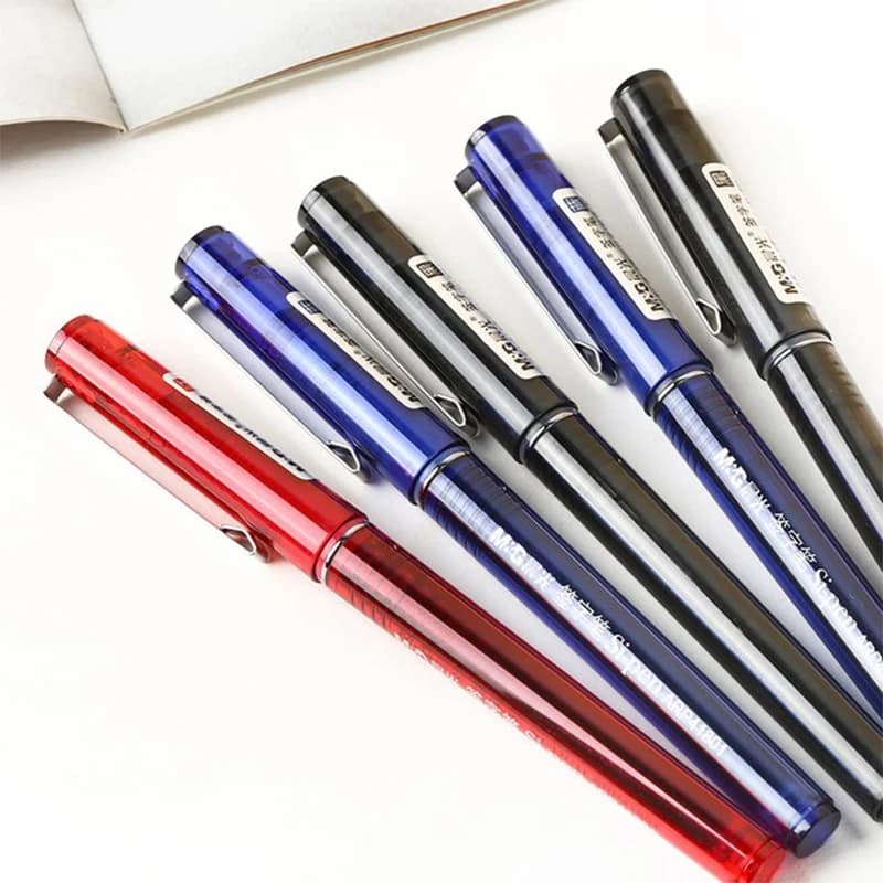 M&G 4/8/12/10/20 pz Penna Gel e Set di Ricarica 0.5mm Nero Rosso Blu Inchiostro ad asciugatura rapida Penna a sfera a base d'acqua Ufficio Scrittura di Cancelleria
