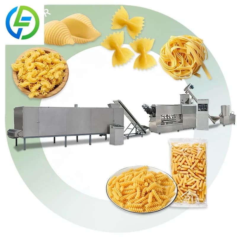 FOODLINE Linea di Produzione Automatica Personalizzata per Pasta, Spaghetti, Maccheroni Italiani 100 200 250kg con Estrusore Completamente Automatico