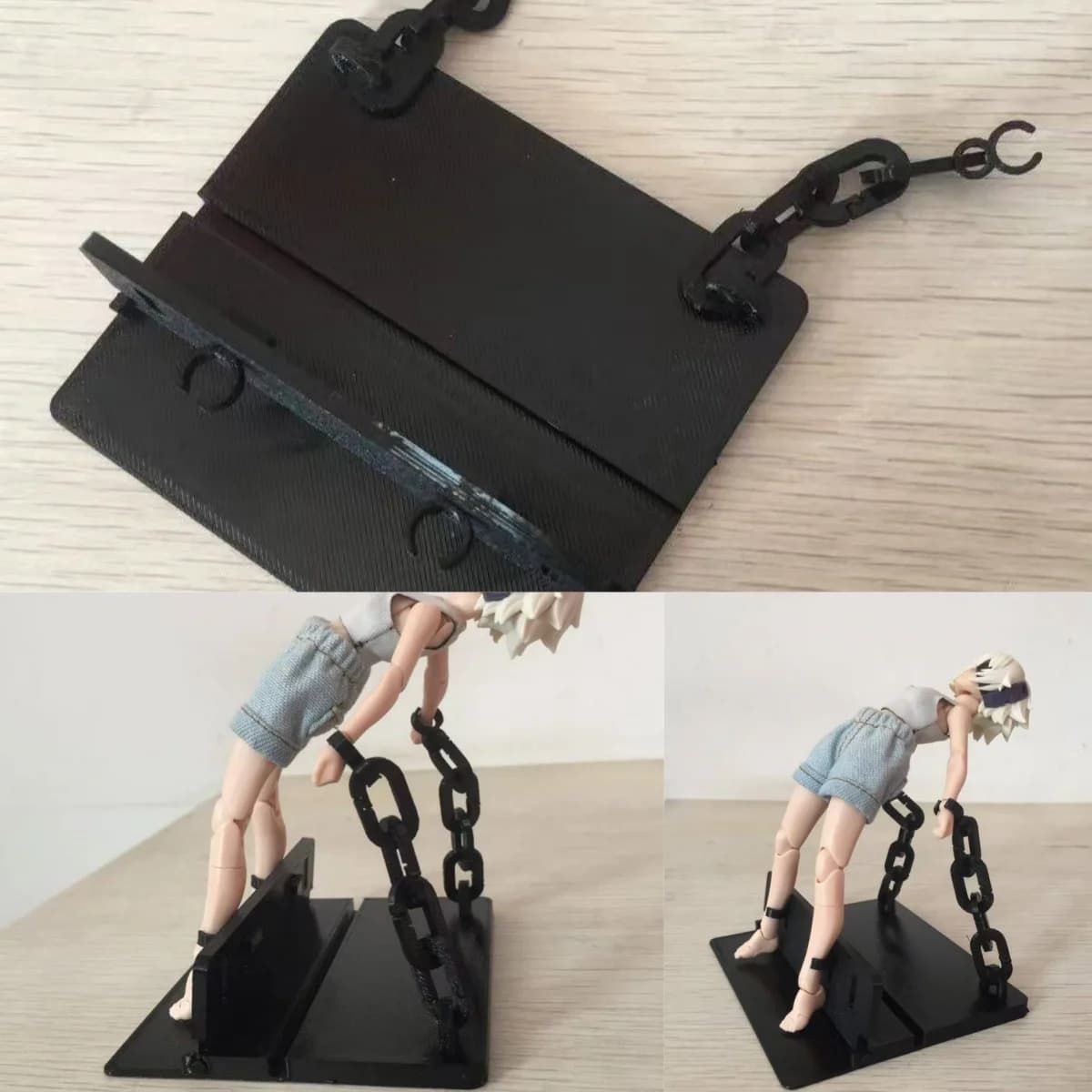 【Solo Accessori】 Accessori per Modellini in Scala 1/12, Mini Manette per Scenari, Compatibili con Action Figure da 6 Pollici (30mm) Figma