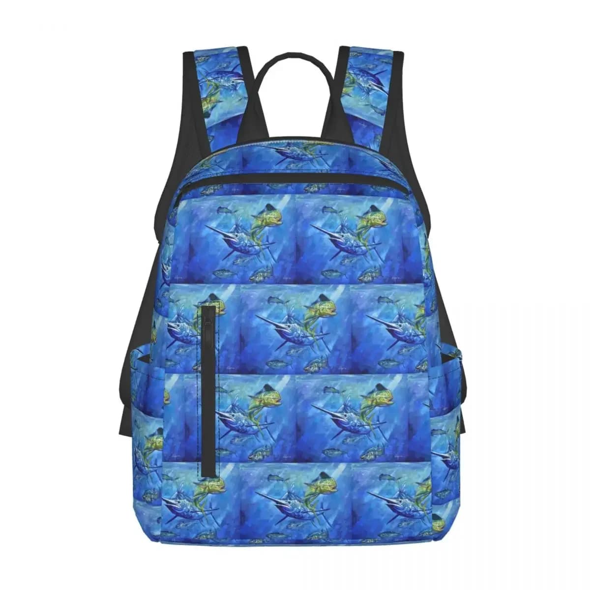 Dorado, Marlin, And Tuna Backpack Large Capacity Boys Girls BookBag School Bag Shoulder Bags for Men Women