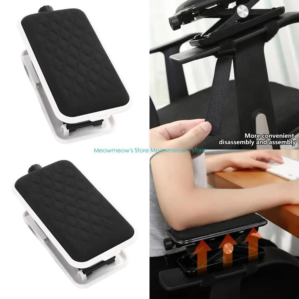 Bracciolo per computer per scrivania Supporto per poggiapolsi ergonomico regolabile per tastiere Tappetino per mouse rotante con prolunga per bracciolo