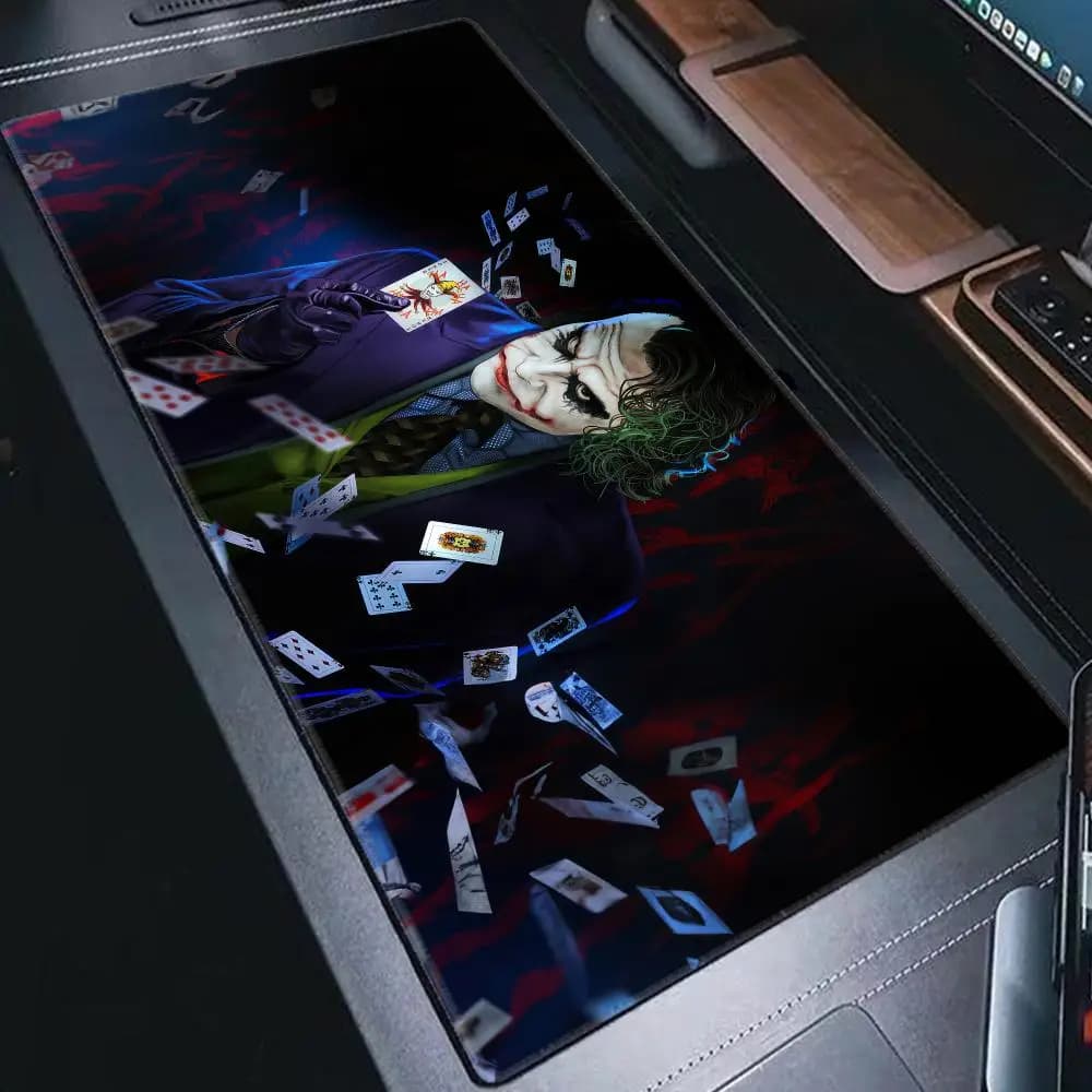 HD Printing J-Joker Anime Mouse Pad Computer Gamer Locking Edge Non-Slip Big Mouse Pad XXL HYBXAXC Keyboard PC Desk Pad Carpet