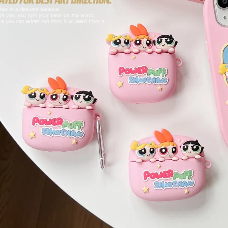 For Airpods Pro 3 Case 2025, Cute 3D Cartoon Powerfull Girls Silicone earphone case for Airpods Pro 2/4 3 2 1 Cover Funda