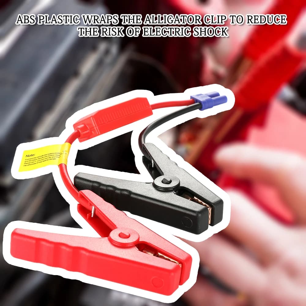 Morsetto per Batteria Auto, Clip Universale per Batteria di Avviamento, Cavo di Emergenza per Avviamento Auto con Morsetto