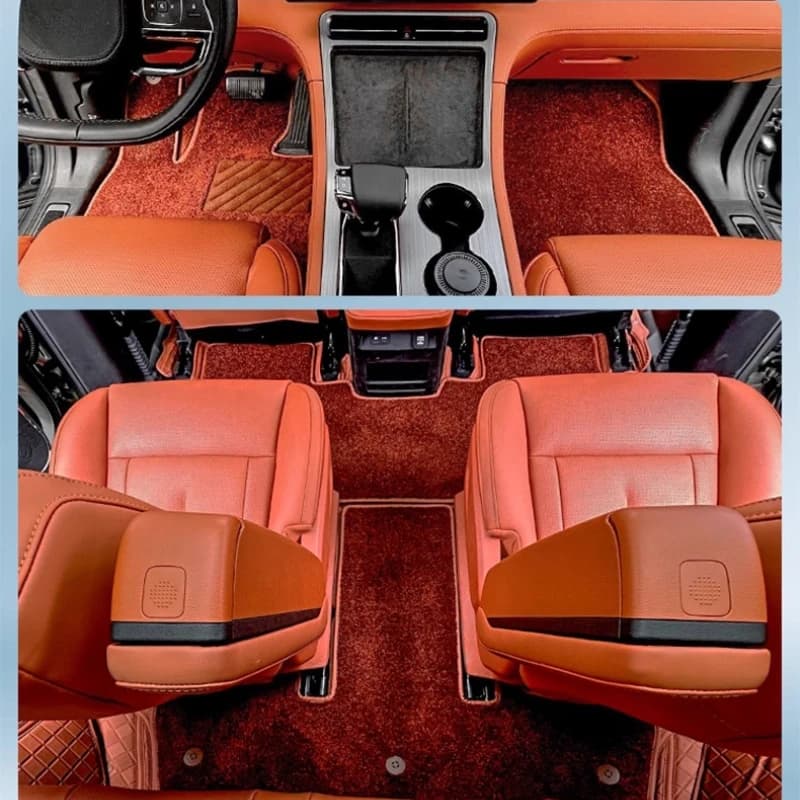 Tappetini per auto a copertura totale in pelle impermeabile a doppio strato Accessori per tappeti per BAIC Polestones 01 ROX 01 2023-2025