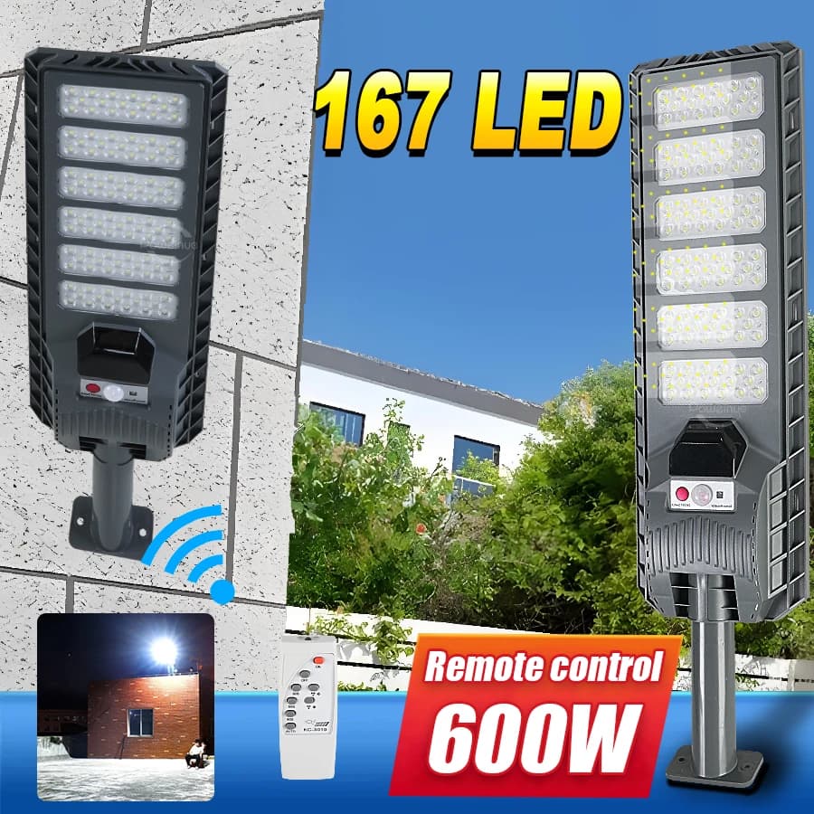 2026 New Powerful Outdoor Solar Street Light Outdoor Solar Spotlight with Motion Sensor Waterproof Wall Lights Garden Garage