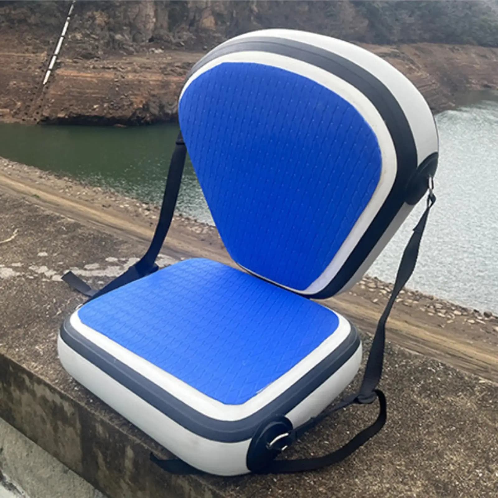 Sedile Gonfiabile Ergonomico per Kayak con Supporto per la Schiena, Accessori per Sport Acquatici