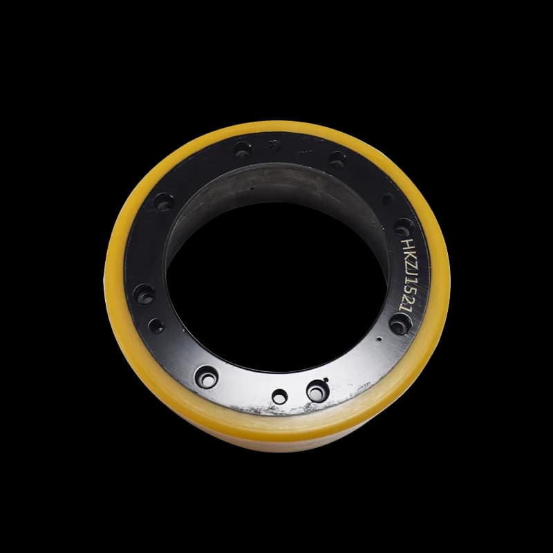 Steel Rimmed Rubber Bandaged PU Drive Wheel for Forklift Truck 210*75/83(8holes) Forklift Wheel