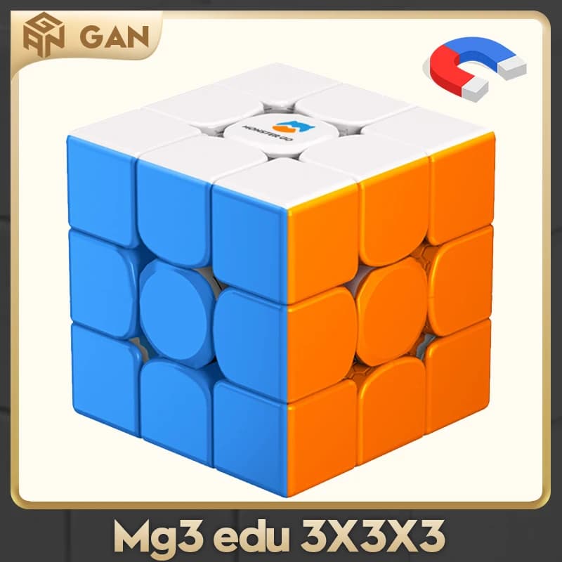GAN Monster GO 3x3 M EDU Magnetico Cubo di Velocità Magico Senza Adesivo Professionale Agitarsi Giocattoli GAN MSG EDU 3X3 Cubo Magico Puzzle