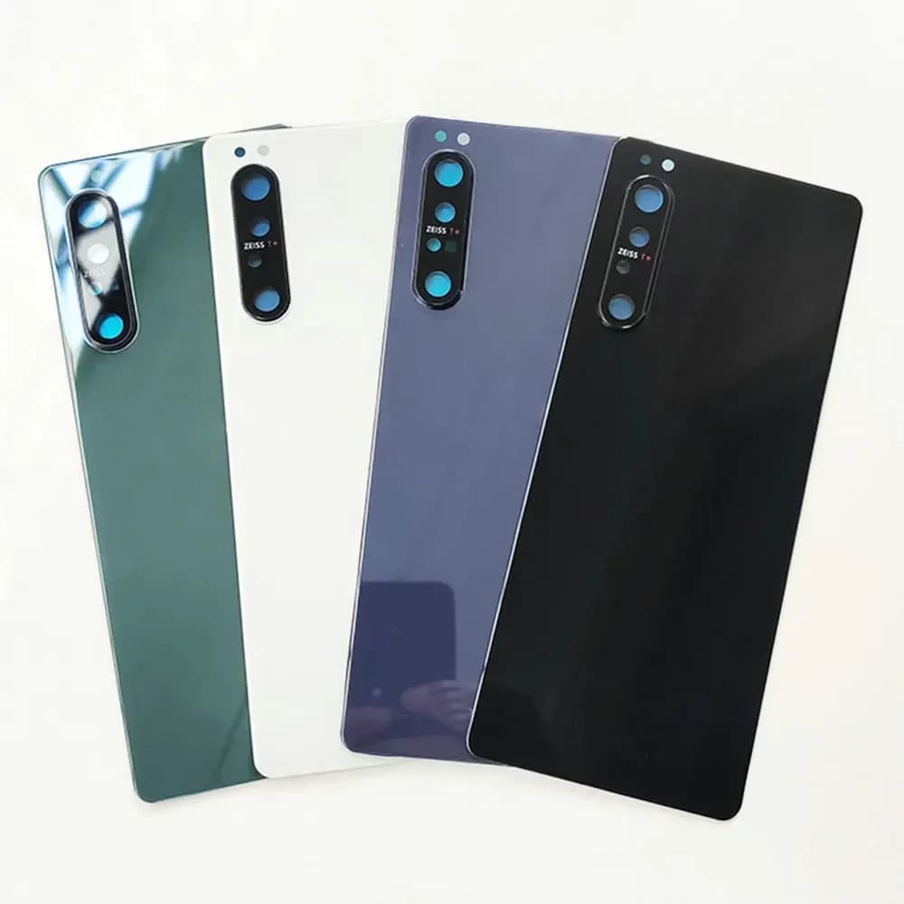 Back Cover For Sony Xperia 1 II Xperia1 ii XQ-AT51 XQ-AT52 Housing Battery Door Repair Replace Rear Case + Camera Lens
