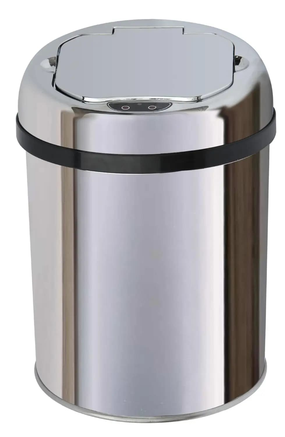 Acciaio inossidabile con contenitore interno in plastica Bidone della spazzatura automatico da 3 litri con apertura e chiusura Sensore Bidone della spazzatura Pattumiera senza contatto