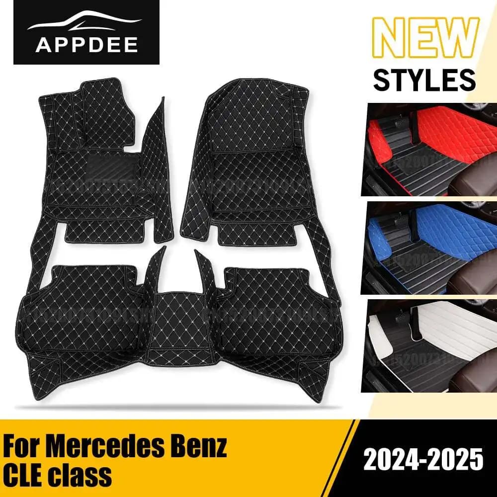 APPDEE Tappetini per auto per Mercedes Benz CLE classe 2024-2025 Tappetini per auto personalizzati Copertura per tappeti per auto Dettagli interni Accessori