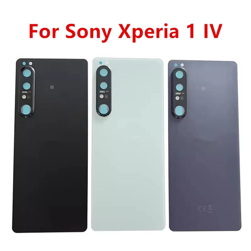 Xperia1iv X1iv Housing For Sony Xperia 1 IV 1iv Battery Back Cover Repair Replace Door Rear Case + Camera Lens