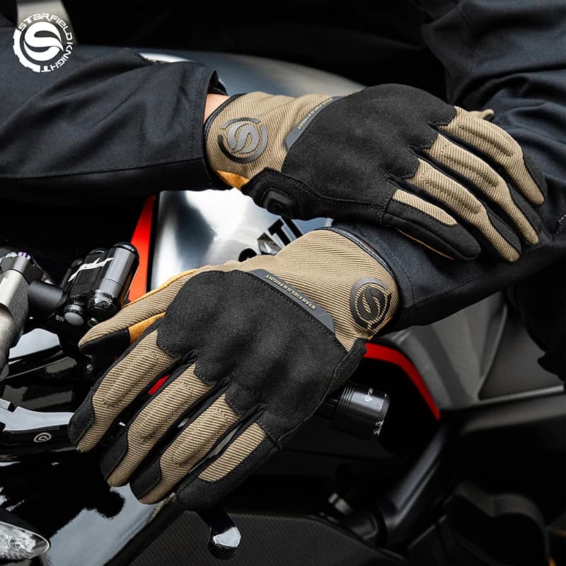 SFK Motorcycle Gloves 2026 New Knight Riding Protective Equipment Summer Mesh Breathable Non-slip Joint Protection Touch Screen