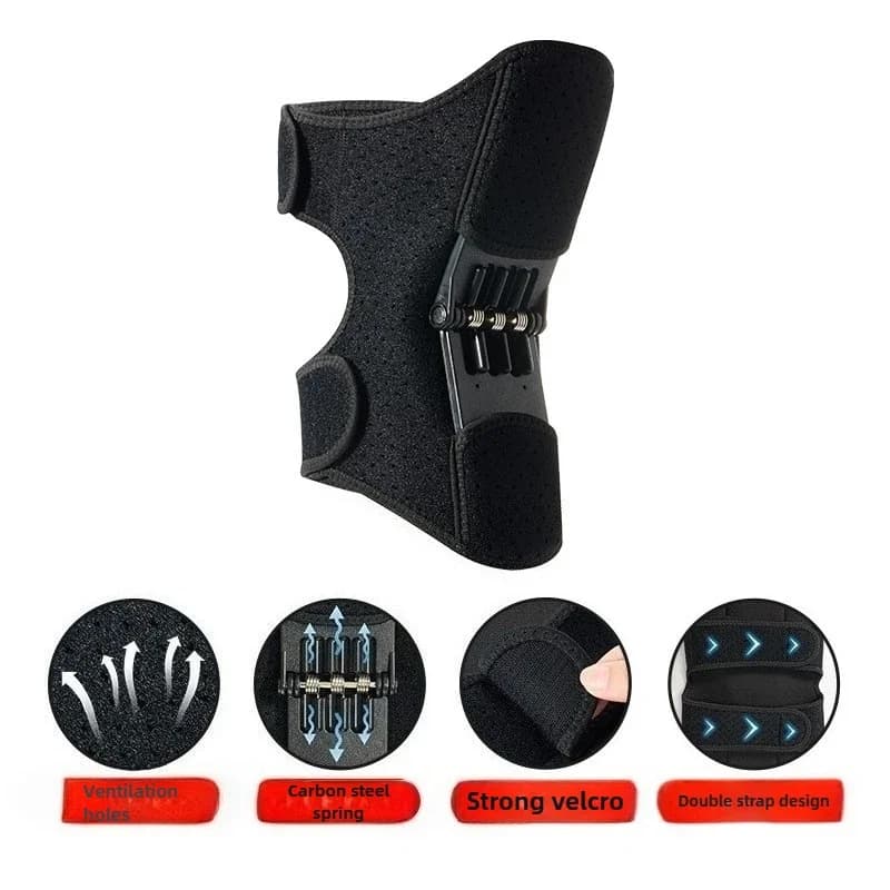 Knee Booster Sports Mountaineering Joint Protection Assist Knee Brace Squat Compression Support Adjustable