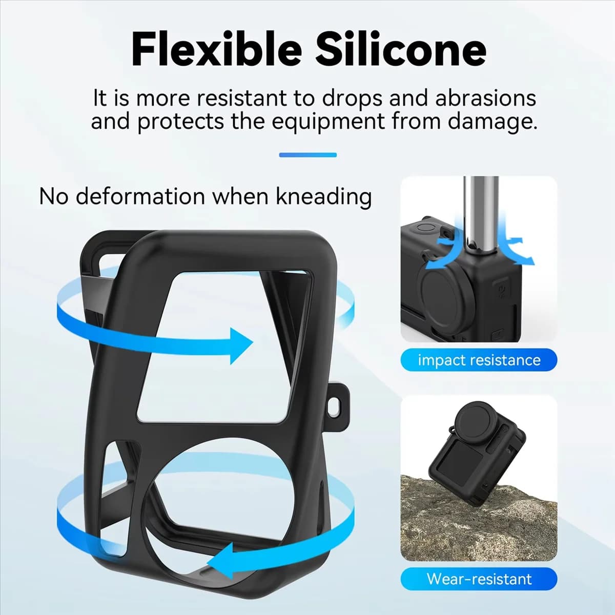 Silicone Soft Case 2025+ for Action 3 4 5pro Target Protective Cover for Action 3 4 5pro