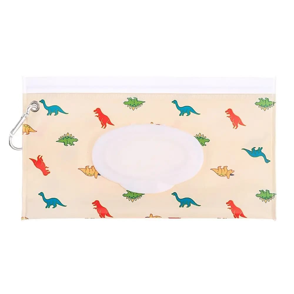 Utile borsa per salviette umidificate in EVA, copertura ribaltabile con fibbia, custodia per salviette, custodia da trasporto riutilizzabile portatile per la casa