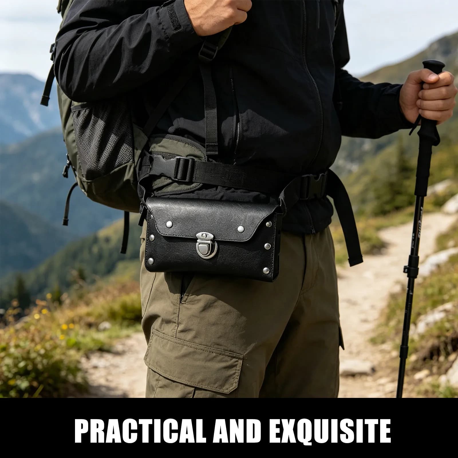 Cell Phone Waist Holder Heavy Duty Phone Pouch for Belt Shockproof Anti-Scratch Construction Workers Running Smartphone Waist