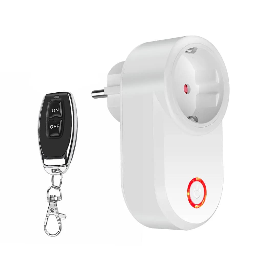 RF 433 MHz universal remote control with 220 V 15 A EU plug control for electrodomestic/lamp/fan