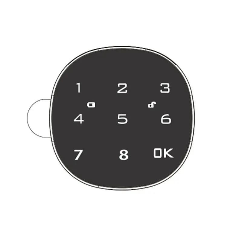 ABKQ-Serratura Elettronica Digitale Intelligente per Cassetta Postale, Serratura con Schermo Touch, Blocco per Armadietto in Acciaio, Serratura con Tastierino a Password, Facile da Usare