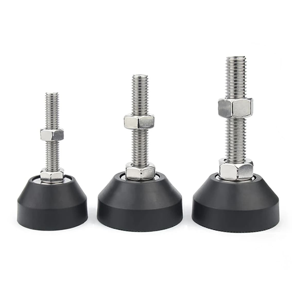 M8 M10 M12 304 Stainless Steel Nylon Fixed Foot Mug/Vite Adjustable Foundation/Hardware for Furniture Support Foot/Base 50mm