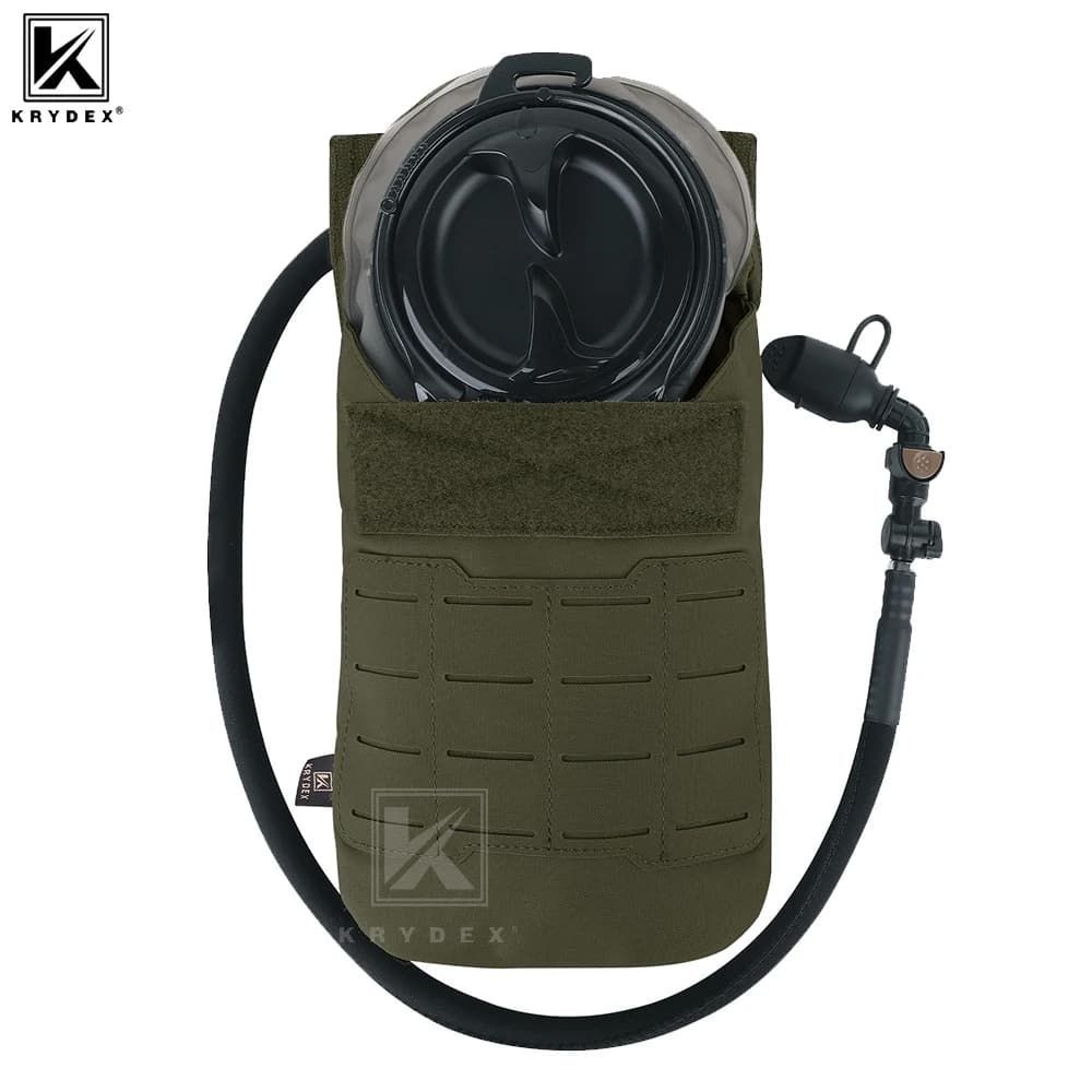 KRYDEX Tactical Bag for Hydrating 1.5L, Low Profile Water Bag, 50oz Water Bag, Outdoor Hiking Accessories