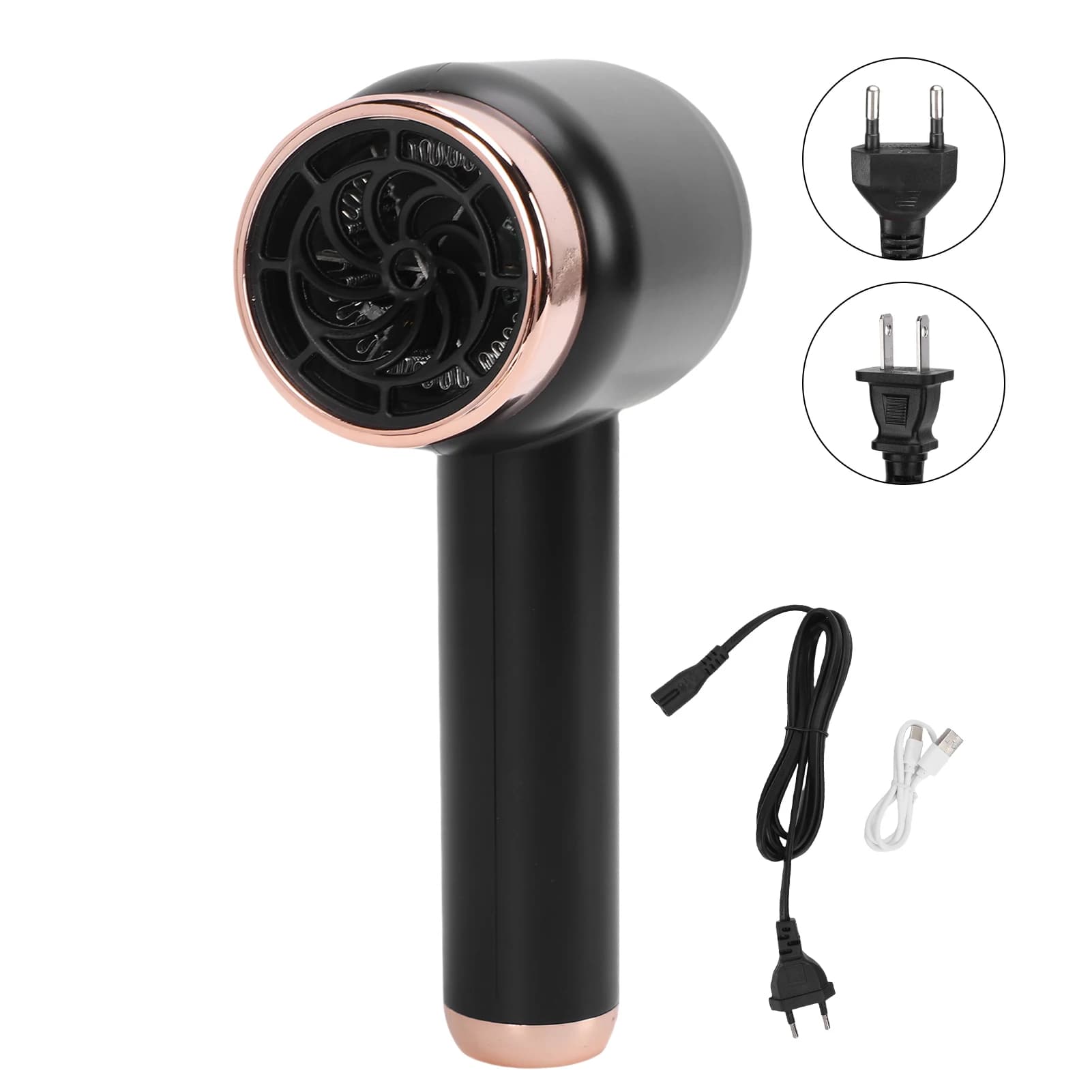 Cordless Hair Dryer 1000W Negative Ionic Hot and Cold Wind High Speed USB Blow Dryer for Home Travel