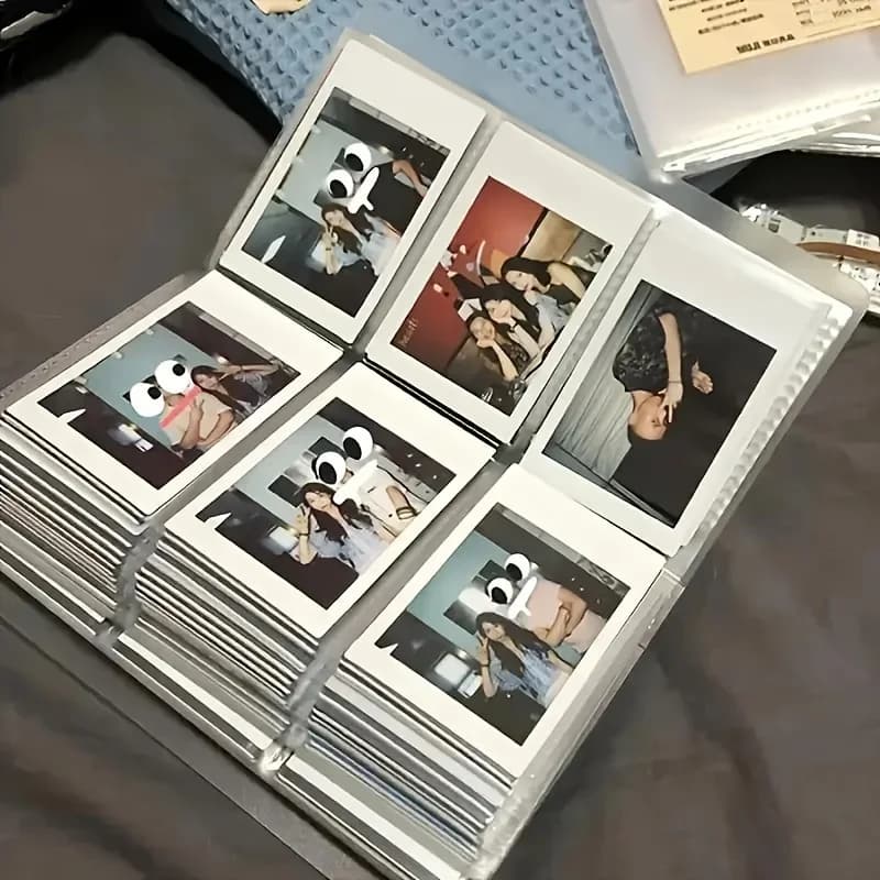 Album da 240 carte di grande capacità da 3 pollici - Organizzatore fotografico con carte da collezione con design a 3 griglie - Conservazione per casa, ufficio o viaggi