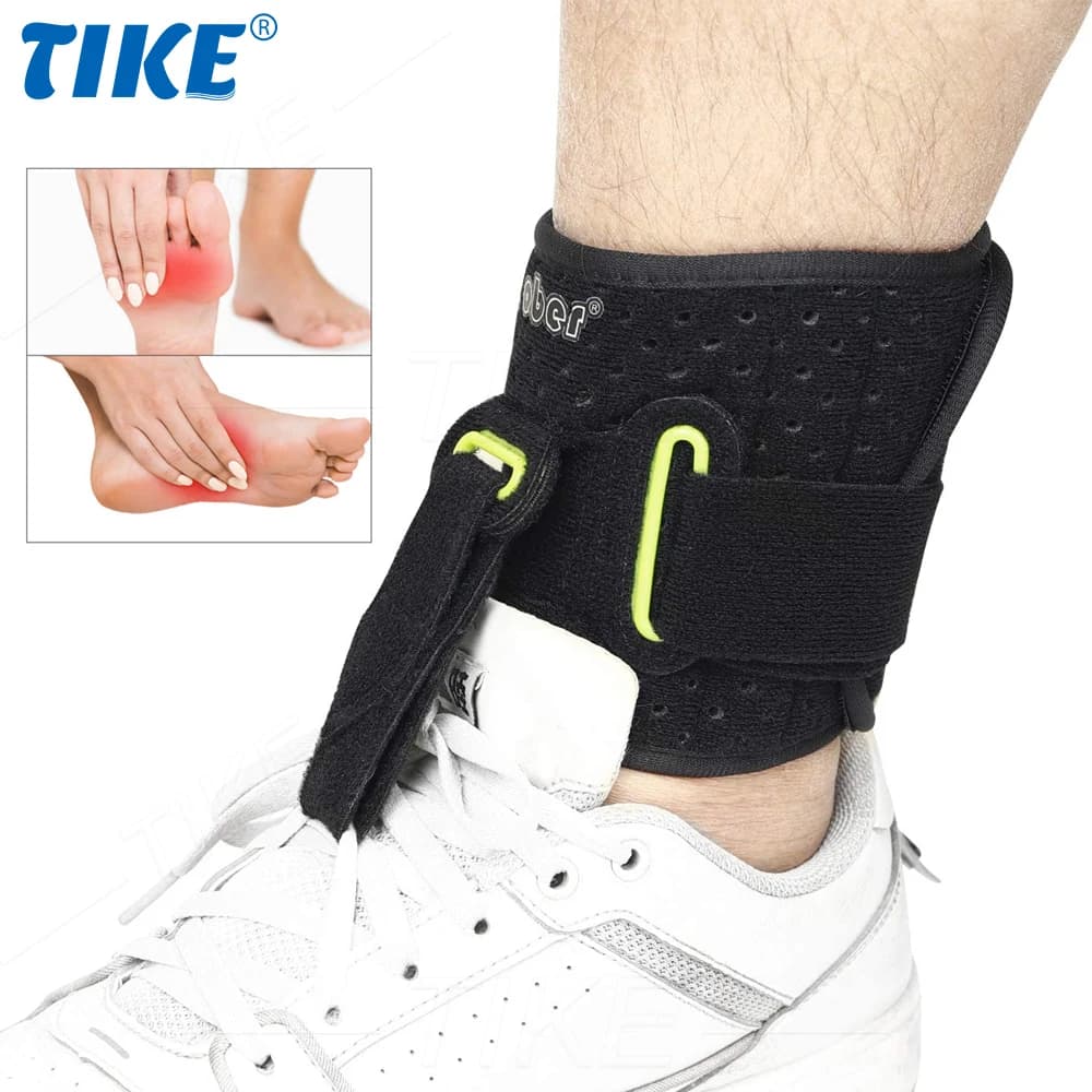 TIKE AFO Supporto per piede caviglia regolabile Tutore per fascite plantare Crampi del piede cadenti Prevenire lo stabilizzatore del piede Protezione antidolorifico