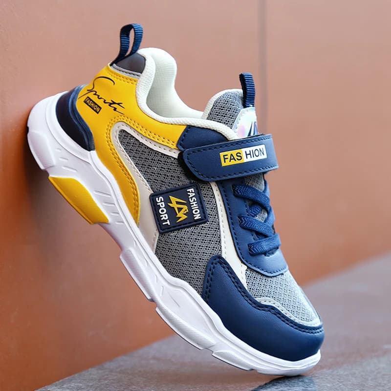 Scarpe da ginnastica per bambini Scarpe sportive casual per bambini per ragazzi Scarpe da corsa per scuola per ragazze con gancio e anello per bambini in rete estiva traspirante