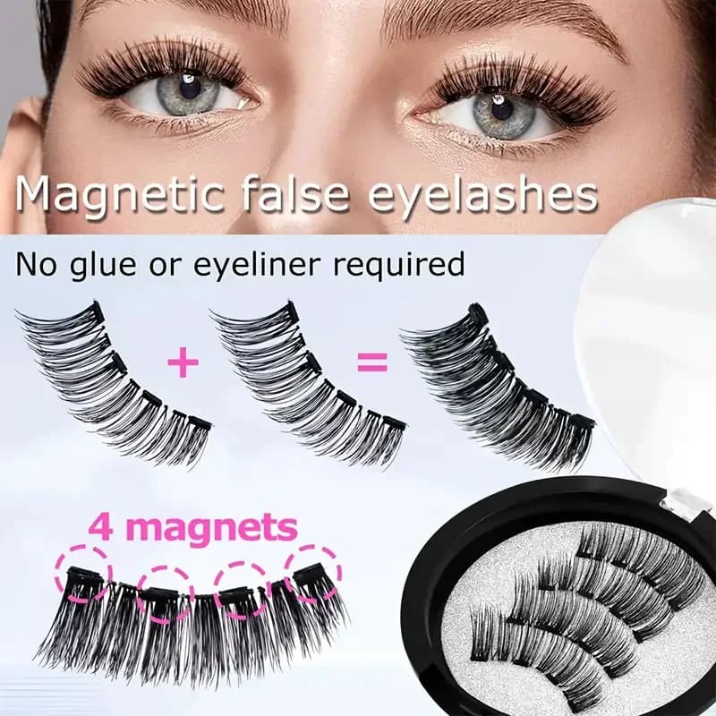 Set di Ciglia Magnetiche Best Seller - Ciglia Finte Riutilizzabili, Impermeabili, Senza Colla, Perfette per l'Uso Quotidiano e le Feste LJXc870