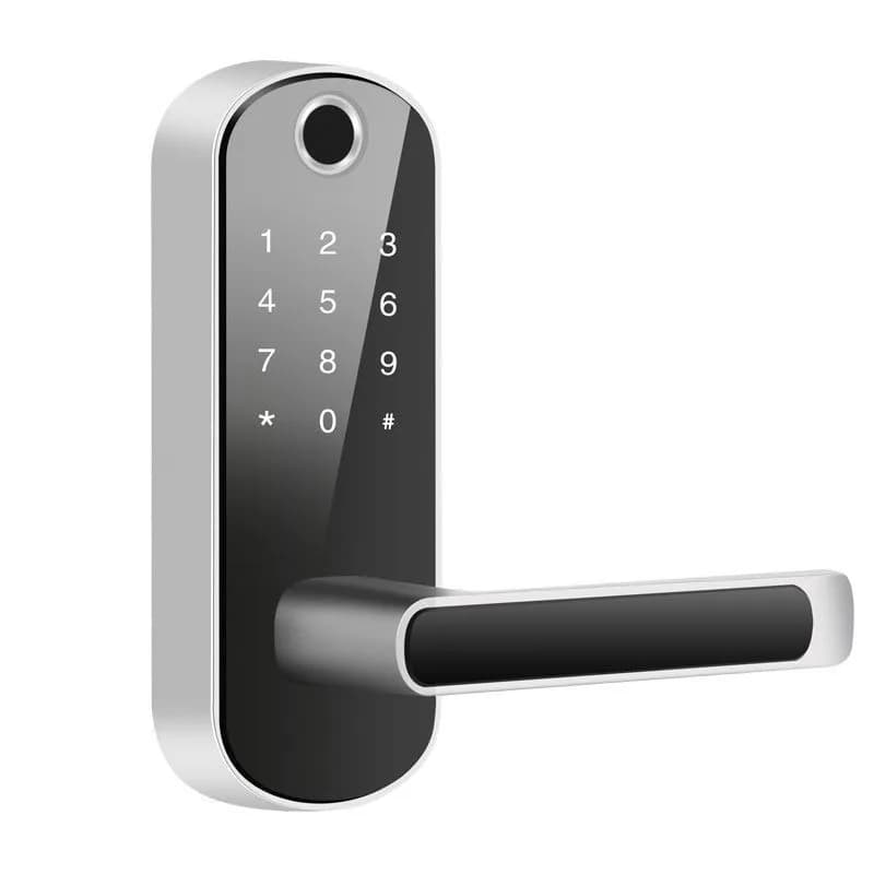 Serratura per impronte digitali per interni Porta in legno Linguetta singola senza apertura Sostituisci la serratura sferica vecchio stile Smart home