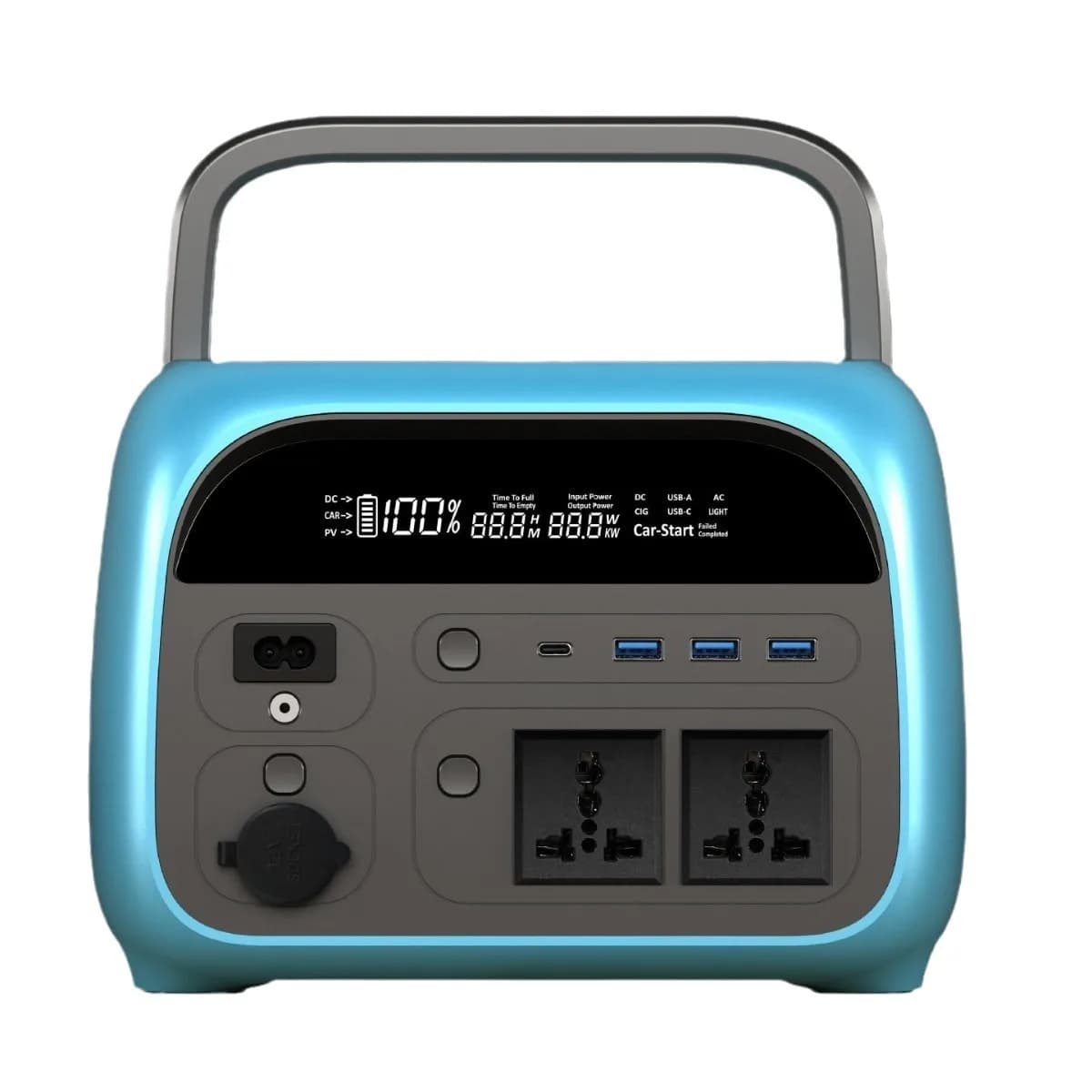 500W Ricarica rapida Solar Portable Power Bank 14500mAh Alimentazione AU US EU UK JP Caricabatteria per auto Salto di avviamento Sigaro Onda sinusoidale pura