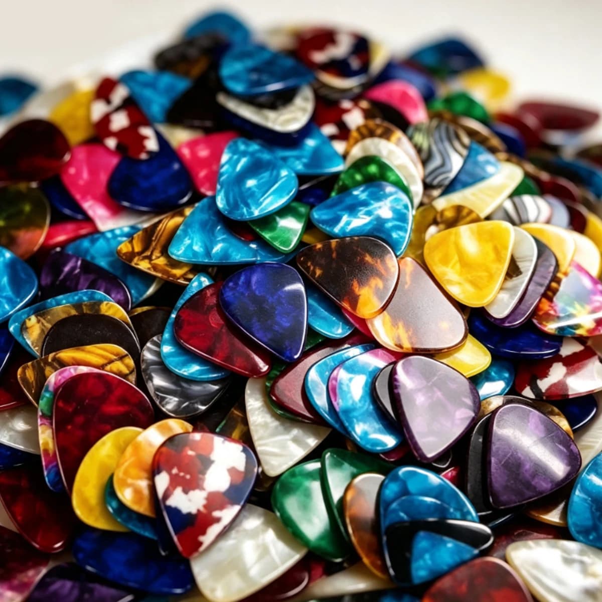 84Pcs Celluloid Guitar Picks in Assorted Colors, 0.46mm Standard Plectrum Set for Acoustic, Music Lovers and Players ZSY