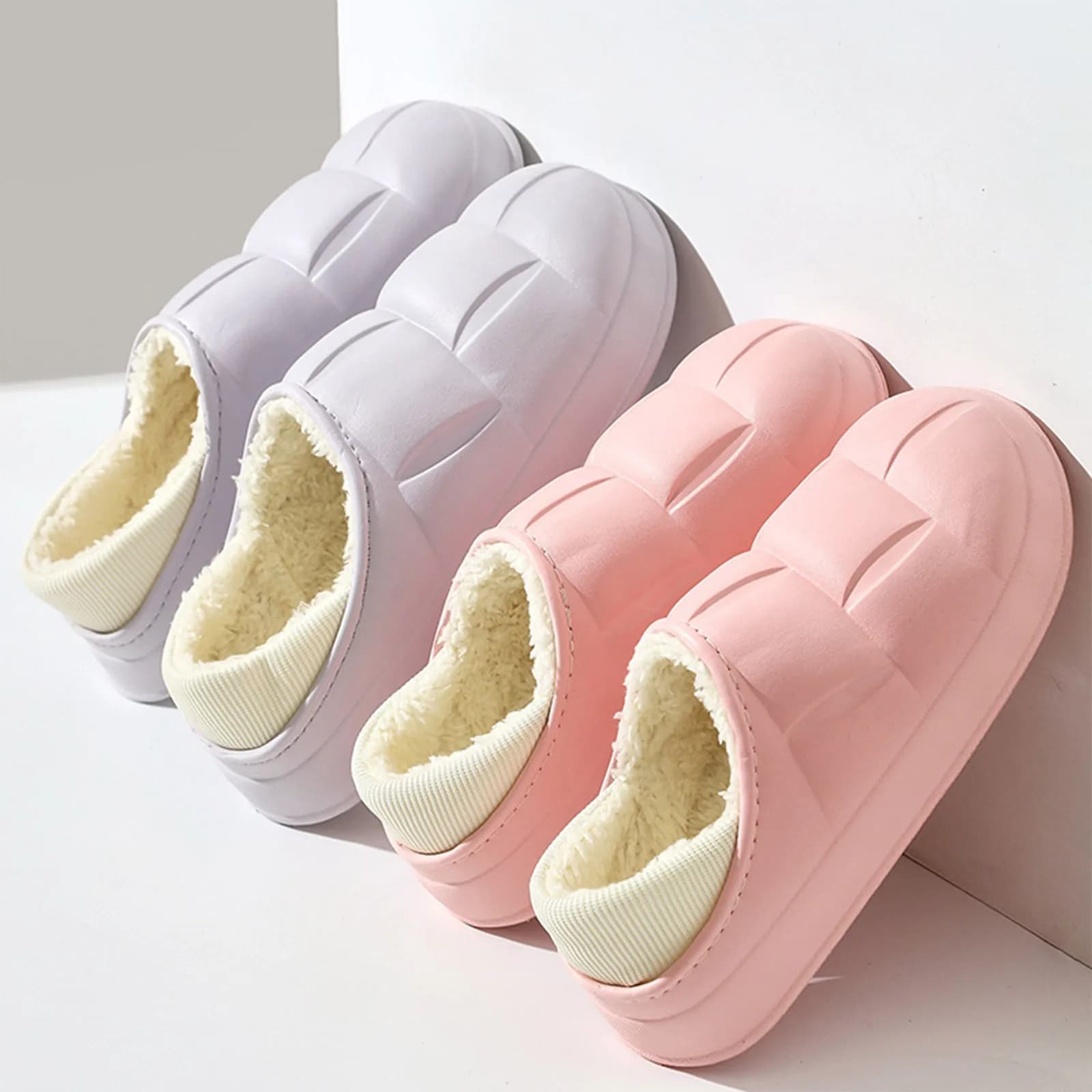 Pantofole in cotone moda calda per la casa invernale da donna Scarpe in cotone per la casa invernale Pantofole in cotone da indossare esterne impermeabili
