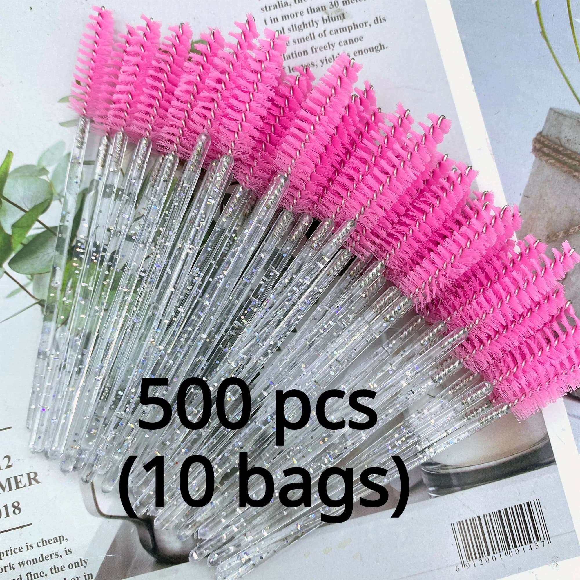 500 pcs crystal eyelash makeup brushes diamond sticks for mascara supplies for eyelash extension wholesale