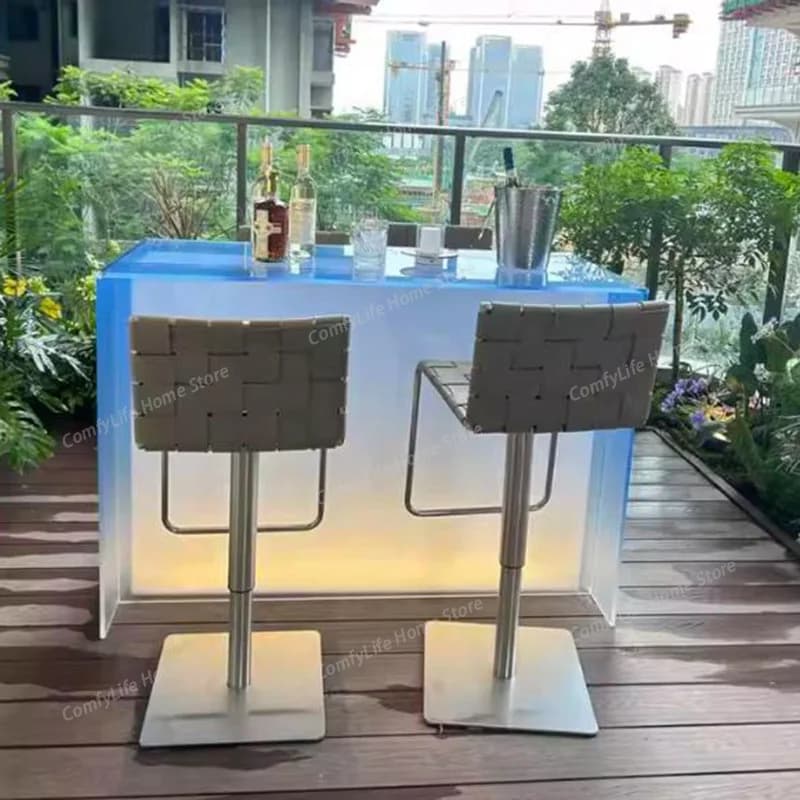 Sgabelli da Bar in Rattan Regolabili in Altezza, Sedie da Gaming di Design per Ristoranti, Sedie Professionali per Barbieri, Arredamento Unico ed Estetico