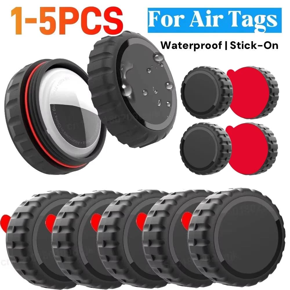 Protective Cover Case for Airt Tags GPS Tracker Waterproof Shockproof Holder For Apple Case Pet Wallet Bike Adhesive Sticker