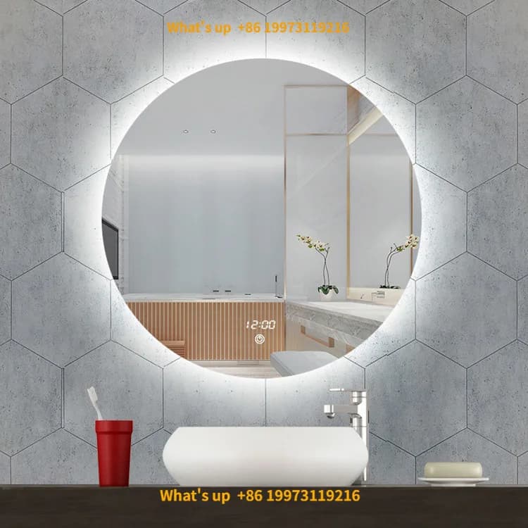 Specchio da Bagno Moderno 2026 con Illuminazione LED Personalizzabile, Specchio in Vetro Intelligente per Trucco