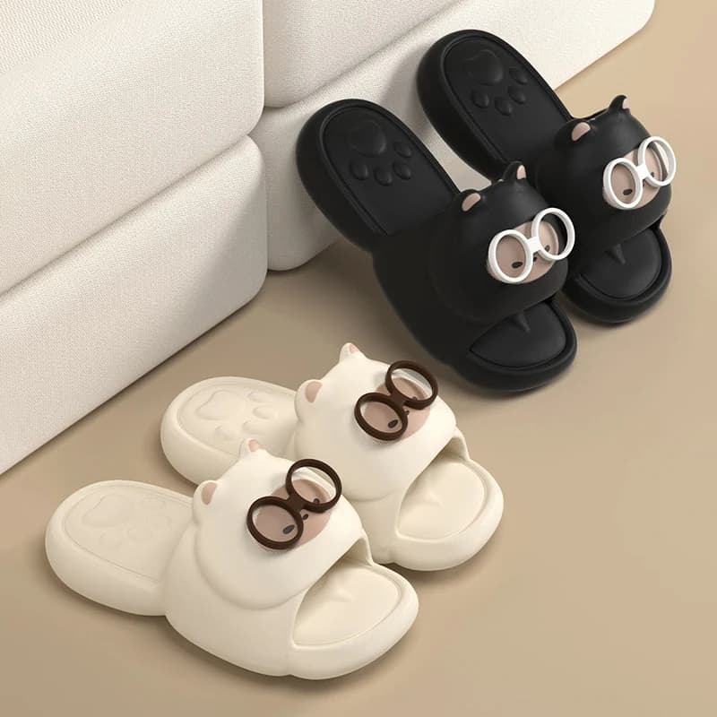 Women's slippers with EVA platform, flat, summer, with cute cartoons, shoes signed for girls, from indoor and outdoor, from beach, with soft non-slip sole