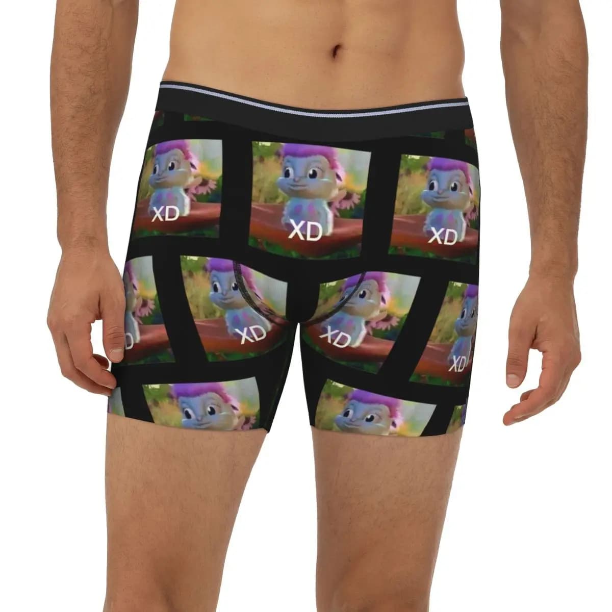 XD Bibble Meme Mutande boxer lunghe Mutandine corte da uomo Intimo confortevole per Homme Uomo Regali fidanzato