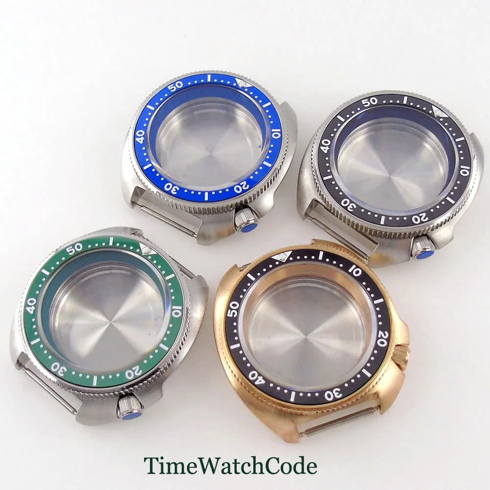 316L/Bronzo Turtle SKX 6105 Watch Case for Captain Willard Men's Watch 44mm 200M Waterproof sapphire Fit NH35 NH36 ETA2824 PT5000