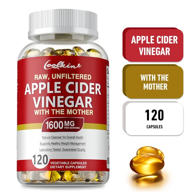 Handle vinegar capsules - B vitamin supplement, weight management, detoxifying, relieves swelling and constipation, fat burningSup