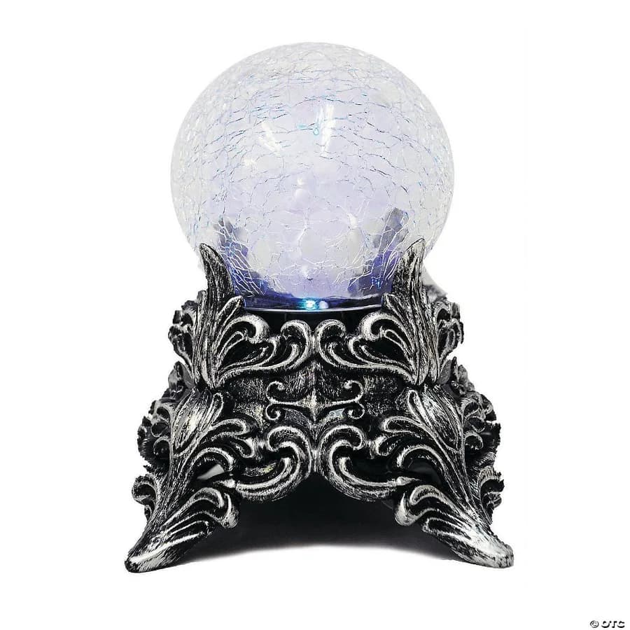 Morris Costumes Blue Green Crackle Glass Crystal Ball Decoration