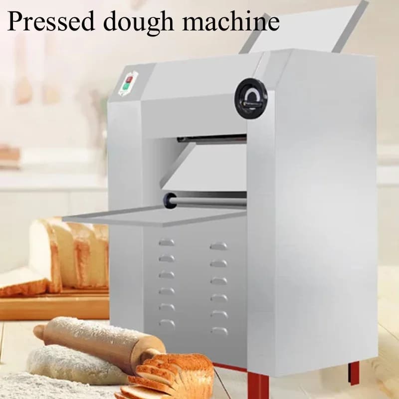Piccolo rullo elettrico per pasta per pizza da tavolo commerciale che produce attrezzature per sfogliatrice per pasta e pasta