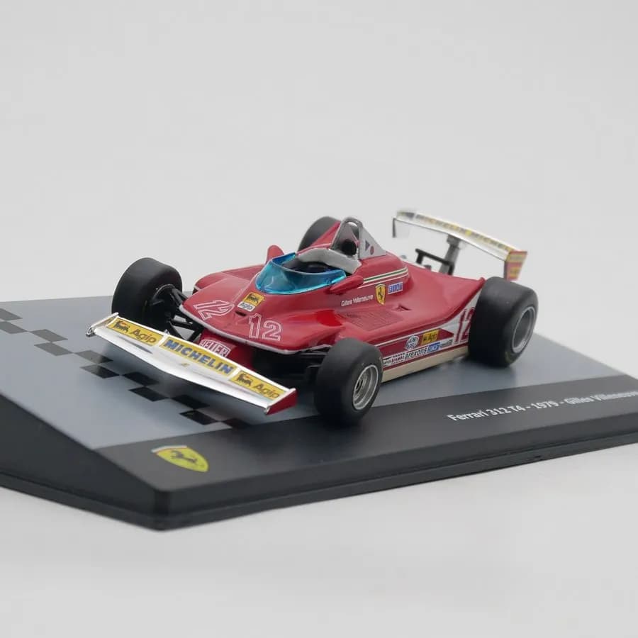Diecast Ixo 1:43 Scale 312 T4 Gilles Villeneuve 1979 Racing Alloy Car Model