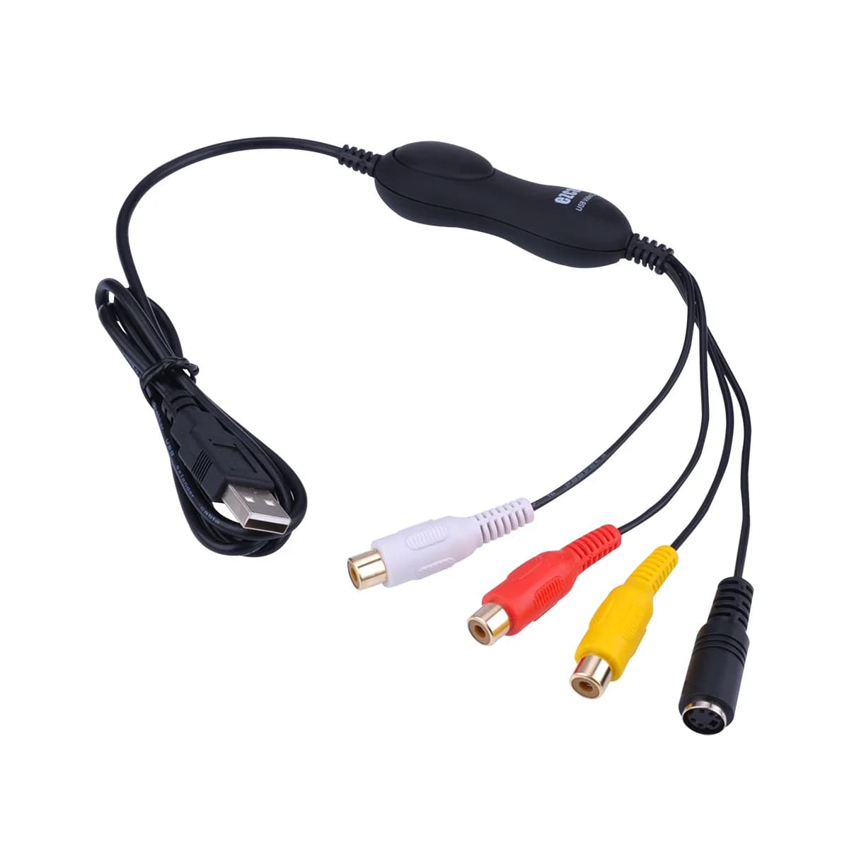 Scheda di Acquisizione Video USB 2.0 Ezcap158 per Registrazione Video Analogico AV S-Video da VHS, V8, Hi8, Videocamere, Fotocamere DSLR, Windows e MAC
